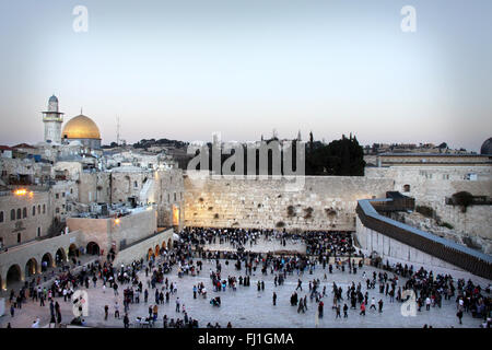 Die westliche Wand/Klagemauer, Jerusalem, Israel Stockfoto