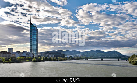 Vienna Danube Panorama Stockfoto