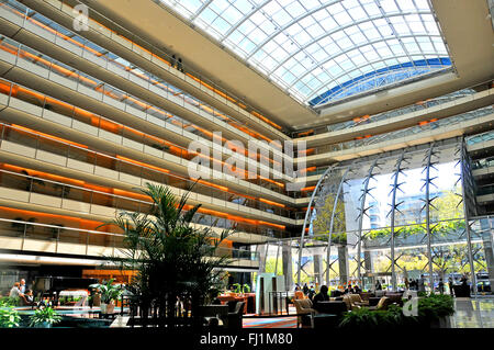 Halle des Hotel Hilton, Puerto Madero, Buenos Aires, Argentinien Stockfoto