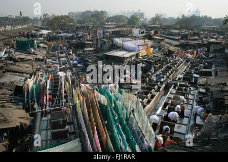 Dhobi Ghat, Mumbai, Indien Stockfoto