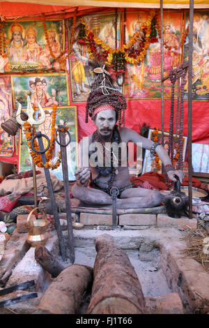 Maha Kumbh Mela 2013 - Menschen und Masse - Januar - Februar 2013 Stockfoto