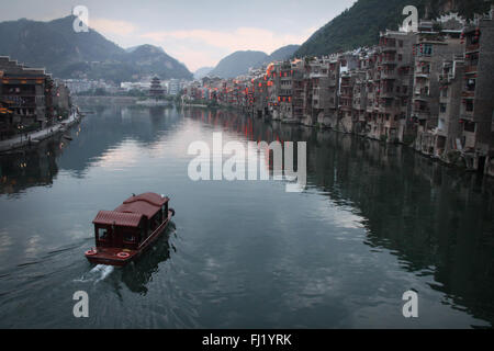 Blick auf Zhenyuan, Provinz Guizhou, China Stockfoto