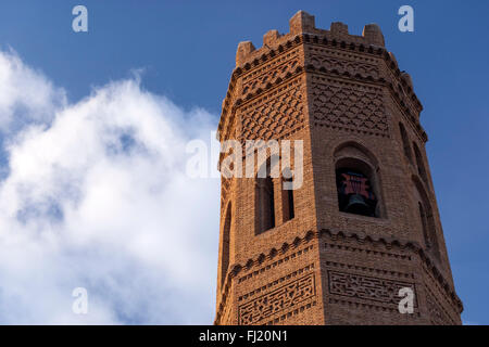 Mudéjar Kirche Santa María, Tauste, Cinco Villas, Zaragoza Provinz, Aragon, Spanien Stockfoto