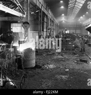 Horsehay Werke Joseph Adamson Unternehmen Stahl Eisen Produktionsfabrik der 1960er Jahre Stockfoto