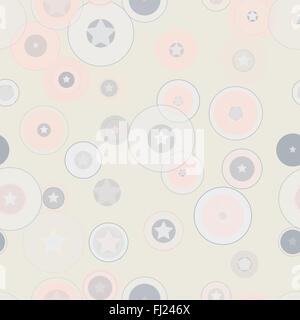 Vector Seamless Pattern. Nahtlose Textur. Sterne geometrische Formen in the Avengers Stil Stock Vektor