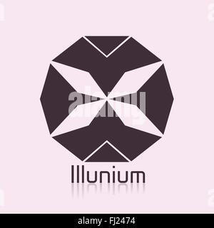 Vektor-Emblem. Die Logo-Vorlage in Farbvariationen Stock Vektor