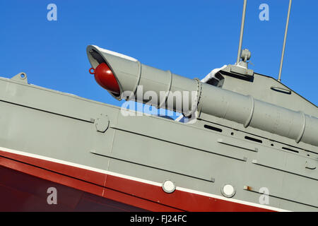 Torpedoboot, das Denkmal für baltische Seeleute. Kaliningrad (früher Königsberg), Russland Stockfoto