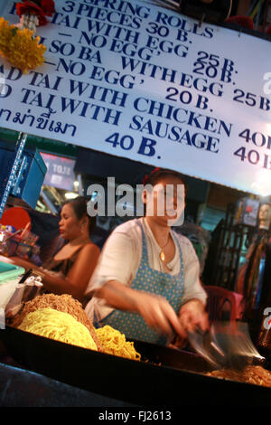 Streetlife in Bangkok. Stockfoto