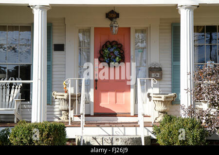 Haustür Captain Farris House Bed And Breakfast, South Yarmouth Stockfoto