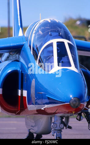 Haute-Saône (70), base Aerienne de Luxeuil Saint Sauveur, La Patrouille de France, Alpha Jet / / Frankreich, Haute-Saône (70), Luft-Ba Stockfoto