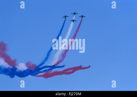 Haute-Saône (70), base Aerienne de Luxeuil Saint Sauveur, La Patrouille de France / / Frankreich, Haute-Saône (70), air Base von Luxe Stockfoto