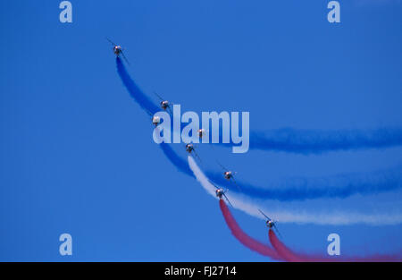 Haute-Saône (70), base Aerienne de Luxeuil Saint Sauveur, La Patrouille de France / / Frankreich, Haute-Saône (70), air Base von Luxe Stockfoto