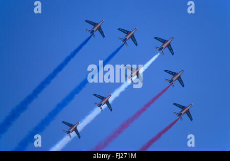 Haute-Saône (70), base Aerienne de Luxeuil Saint Sauveur, La Patrouille de France / / Frankreich, Haute-Saône (70), air Base von Luxe Stockfoto