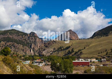 Blick auf historische CREEDE COLORADO eine alte Silber Bergbaustadt in den 1800er Jahren gegründet Stockfoto