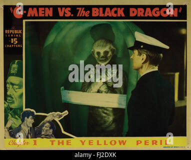 "G-Men vs Black Dragon: Kapitel 1 die gelbe Gefahr", Szene Lobby Karte. Stockfoto