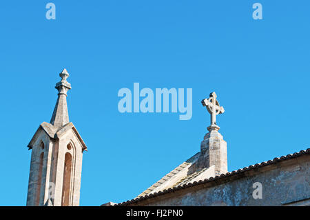 Mallorca, Balearen: Details der Kirche der Verklärung des Herrn in Artà Stockfoto