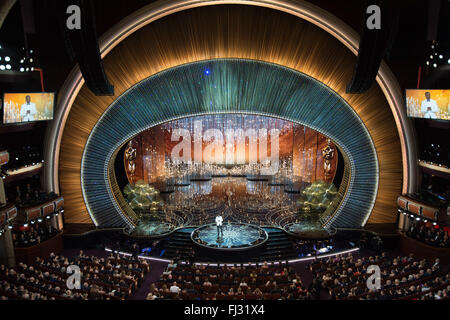 Los Angeles, USA. 28. Februar 2016. Die Preisverleihung der 88. Academy Awards findet am 28. Februar 2016 im Dolby Theater in Los Angeles, USA, statt. Bildnachweis: Valerie Durant/Xinhua/Alamy Live-Nachrichten Stockfoto