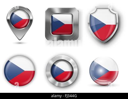 Land Flagge Bages Stock Vektor