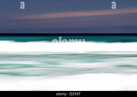 Abstrakte Strand, mit langer Belichtung und Kamera Bewegung in Pennington Bay auf Kangaroo Island, South Australia, Australien gemacht. Stockfoto