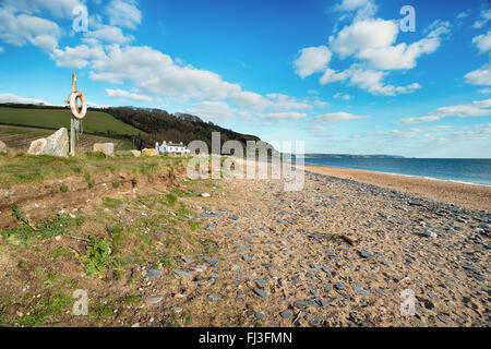 Der Strand von Beesands auf der südlichen Küste von Devon Stockfoto