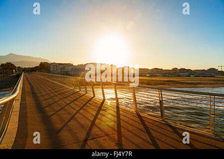 Lido di Camaiore Pier Blick Stockfoto