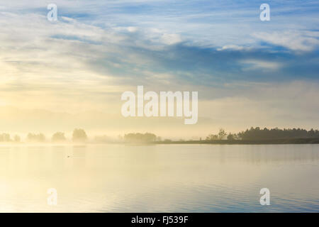 See-Pfäffikon in Morgen Stimmung, Schweiz, Zuercher Oberland Stockfoto