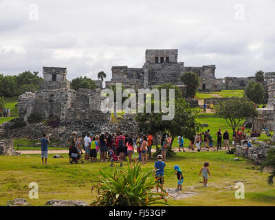 Maya-Ruinen in Tulum, Mexiko, Yucatan, Tulum Stockfoto