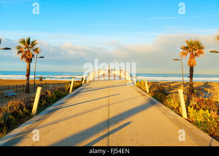 Lido di Camaiore Pier Blick in versilia Stockfoto