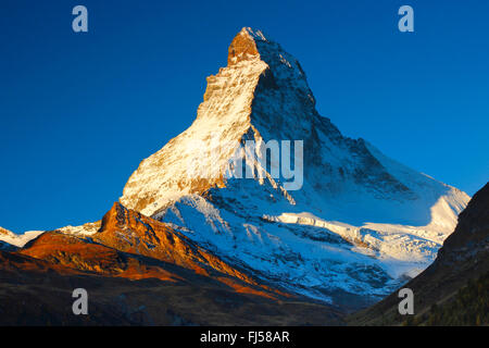 Matterhorn, Schweiz, Wallis Stockfoto