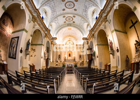 PANAMA-STADT, Panama – im Oratorium San Felipe Neri im Herzen des historischen Casco Viejo-Viertels von Panama-Stadt, Panama. Sie ist eine der ältesten Kirchen der Stadt und wurde 1688 eingeweiht. Stockfoto