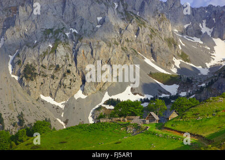 Katun Martinovica im Komovi Gebirge, Montenegro, Dinariden Stockfoto