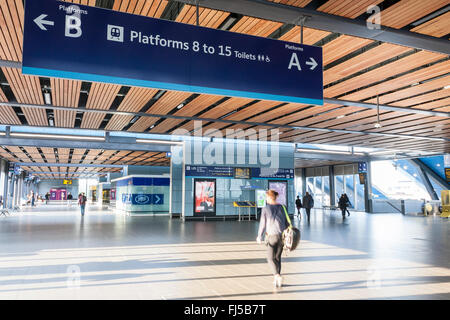 Lesung-Bahnhof zusammentreffen. Reading, Berkshire, England, GB, UK Stockfoto