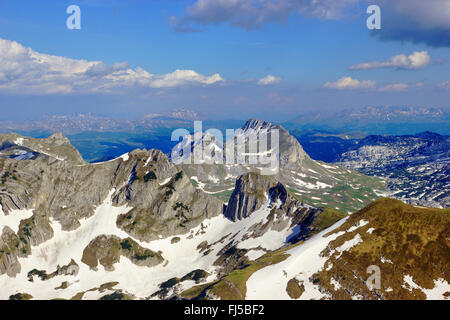 Blick vom Putras zum Sedlena Greda, Montenegro, Durmitor National Park Stockfoto