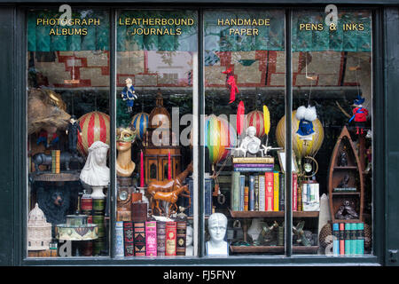 Scriptum Schaufenster, Turl Street, Oxford, England Stockfoto