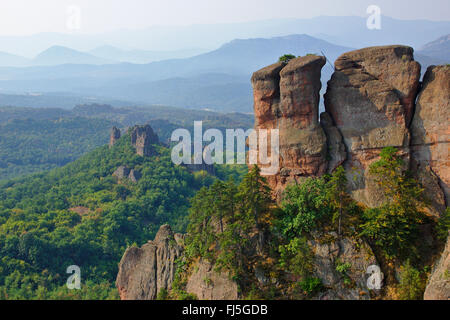 Belogradchik Felsen und Belogradchik Festung, Bulgarien, Belogradchik Stockfoto