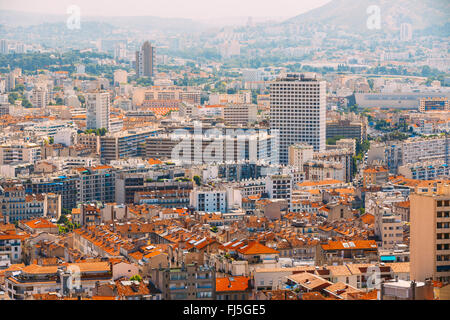 Marseille, Frankreich - 30. Juni 2015: Stadtbild von Marseille, Frankreich. Städtischen Hintergrund. Stockfoto