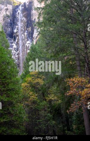 Bridal Veil Falls, Yosemite-Nationalpark, Kalifornien Stockfoto