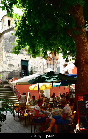 Corniglia ist ein Frazione ("Bruch") von der Comune von Vernazza in der Provinz von La Spezia. Stockfoto