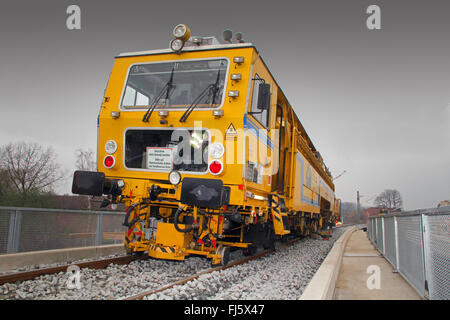 Stopfmaschine Plasser und Theurer, Deutschland Stockfoto