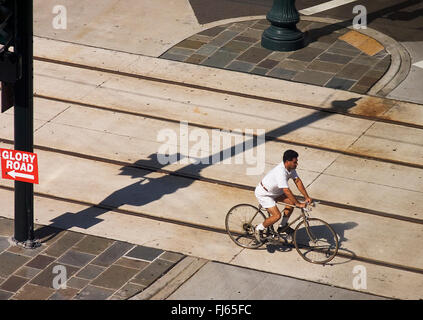 Radfahrer, USA, Louisiana, New Orleans Stockfoto