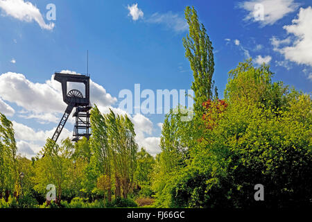 Holland Kopf Förderturm, Bezirk Wattenscheid, Deutschland, Nordrhein-Westfalen, Ruhrgebiet, Bochum Stockfoto