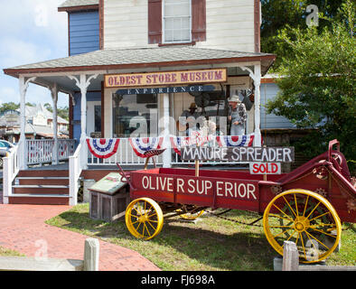 Das älteste Museum Store, einem historischen Gemischtwarenladen in St. Augustine, St. Johns County; Florida; USA; Stockfoto