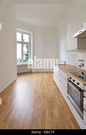 Leere Küche, frisch renoviert nach Hause Stockfoto
