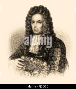 John Somers, 1st Baron Somers, 1651-1716, eine englische Whig Jurist und Staatsmann Stockfoto