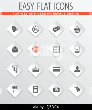 E-Commerce Icons set Stock Vektor