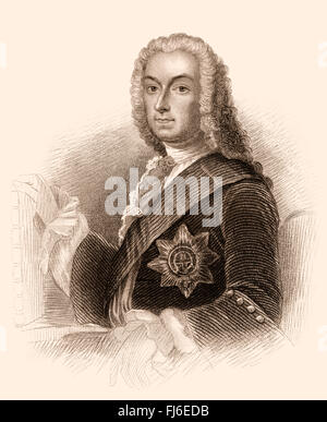 Der Rt Hon. Richard Boyle, 3. Earl of Burlington und 4. Earl of Cork, 1694-1753, englischer Architekt, Politiker und Garten d Stockfoto