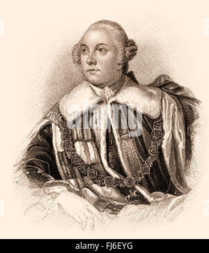 John Russell, 4. Duke of Bedford, 1710-1771, britischer Staatsmann Stockfoto