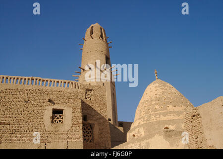 Oase Dakhla, Moschee der mittelalterlichen al-Qasr, Ägypten Stockfoto