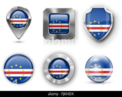 Flagge der Grafschaft Bages Stock Vektor