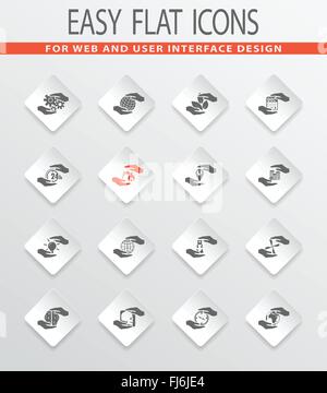 Hand-Symbole-set Stock Vektor